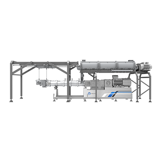 水產(chǎn)SPHS125×2雙螺桿膨化機(jī)